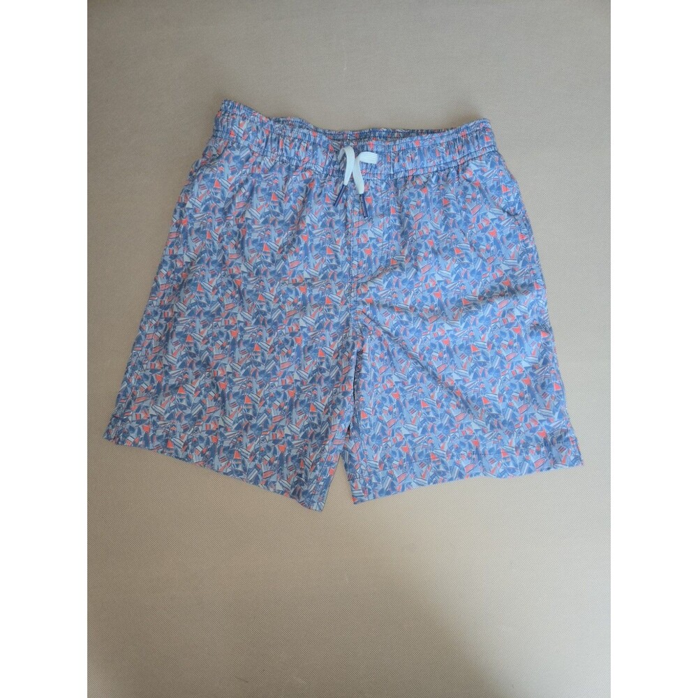 Southern Tide Boys Swim Trunks Size M (8-10) Blue Surfboard Board Shorts